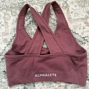 Alphalete Women's Cross-Back Sports Bra - Rose